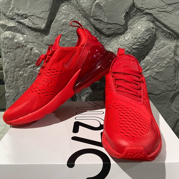 Nike Men Air Max 270 Red/Red [CV7544 600] - Picture 3 of 7